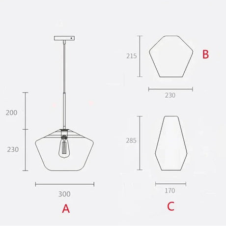 Premium Transparent Amber Glass Chandelier - Hans Lumiere