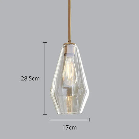 Premium Transparent Amber Glass Chandelier - Hans Lumiere