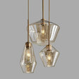 Premium Transparent Amber Glass Chandelier - Hans Lumiere