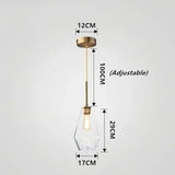 Premium Transparent Amber Glass Chandelier - Hans Lumiere