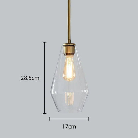 Premium Transparent Amber Glass Chandelier - Hans Lumiere