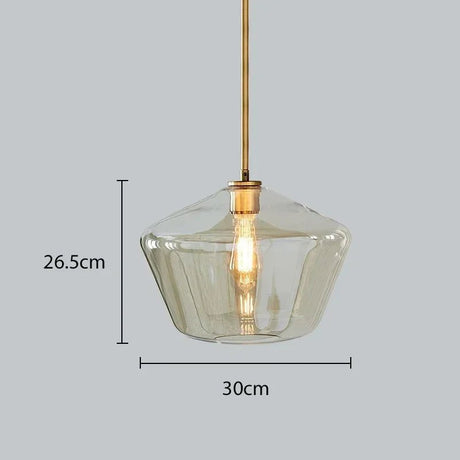 Premium Transparent Amber Glass Chandelier - Hans Lumiere