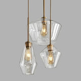 Premium Transparent Amber Glass Chandelier - Hans Lumiere