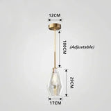 Premium Transparent Amber Glass Chandelier - Hans Lumiere