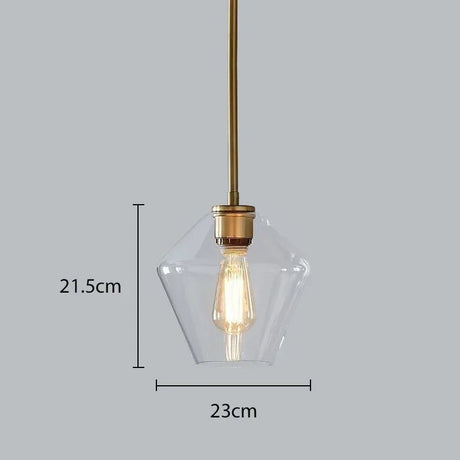 Premium Transparent Amber Glass Chandelier - Hans Lumiere