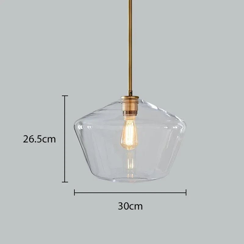 Premium Transparent Amber Glass Chandelier - Hans Lumiere