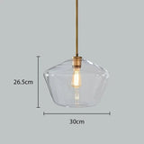 Premium Transparent Amber Glass Chandelier - Hans Lumiere