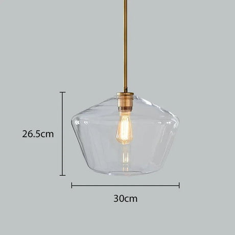 Premium Transparent Amber Glass Chandelier - Hans Lumiere