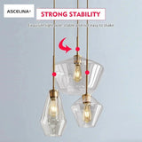 Premium Transparent Amber Glass Chandelier - Hans Lumiere