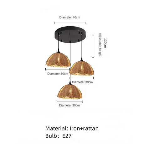 Rattan Korean Style Weaving Wall Lamp - Hans Lumiere