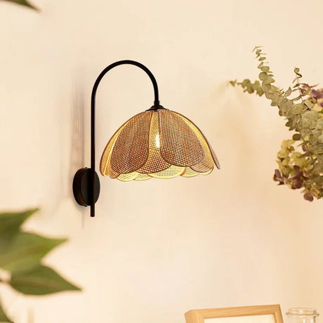 Rattan Korean Style Weaving Wall Lamp - Hans Lumiere