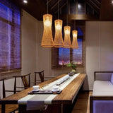 Rattan Woven Japanese Bamboo Hanging Light - Hans Lumiere