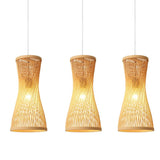 Rattan Woven Japanese Bamboo Hanging Light - Hans Lumiere