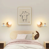 Real Wood Moon LED Wall Lamp - Hans Lumiere