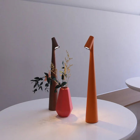 Rechargeable LED Table Lamp with Touch Dimming, Cordless Minimalist Bedside & Desk Lamp - Hans Lumiere