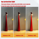 Rechargeable LED Table Lamp with Touch Dimming, Cordless Minimalist Bedside & Desk Lamp - Hans Lumiere