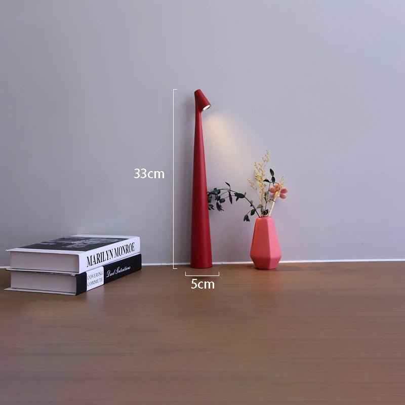 Rechargeable LED Table Lamp with Touch Dimming, Cordless Minimalist Bedside & Desk Lamp - Hans Lumiere