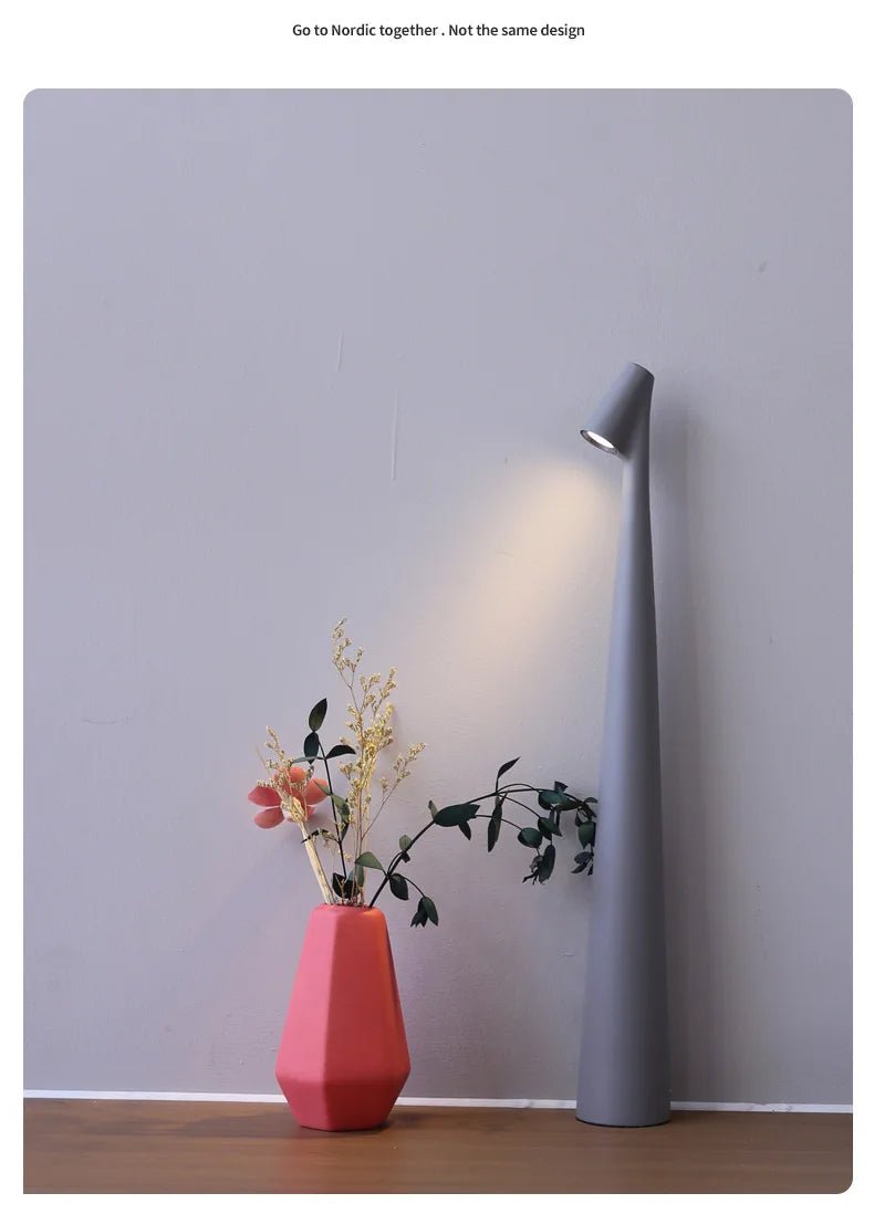Rechargeable LED Table Lamp with Touch Dimming, Cordless Minimalist Bedside & Desk Lamp - Hans Lumiere