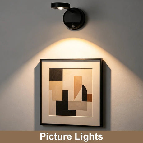 Rechargeable Motion-Sensor LED Picture Light – Wireless Spotlight - Hans Lumiere