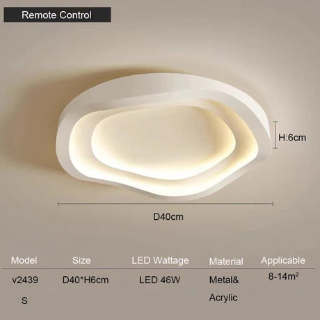 Remotely Controlled New Modern LED Ceiling Lamps - Hans Lumiere