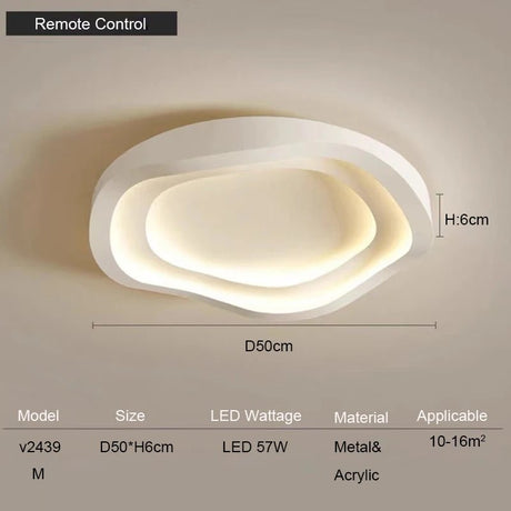 Remotely Controlled New Modern LED Ceiling Lamps - Hans Lumiere