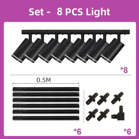 Replaceable Bulb LED Track Spotlight - Hans Lumiere