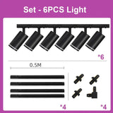 Replaceable Bulb LED Track Spotlight - Hans Lumiere
