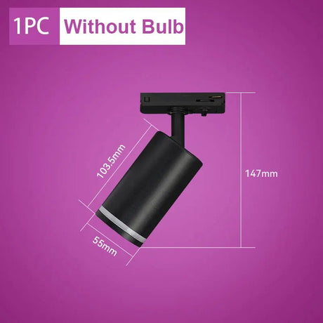 Replaceable Bulb LED Track Spotlight - Hans Lumiere
