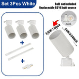 Replaceable GU10 Bulb LED Track Light - Hans Lumiere