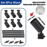 Replaceable GU10 Bulb LED Track Light - Hans Lumiere