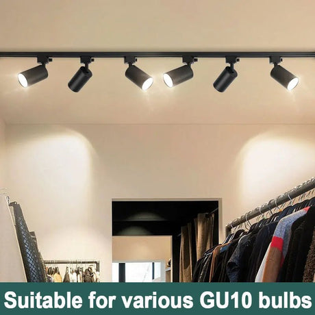 Replaceable GU10 Bulb LED Track Light - Hans Lumiere