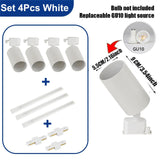 Replaceable GU10 Bulb LED Track Light - Hans Lumiere
