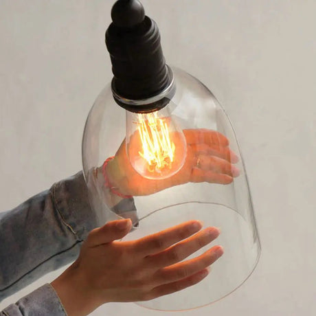 Retro Loft Style Glass Lampshade Industrial Pendant Light - Hans Lumiere