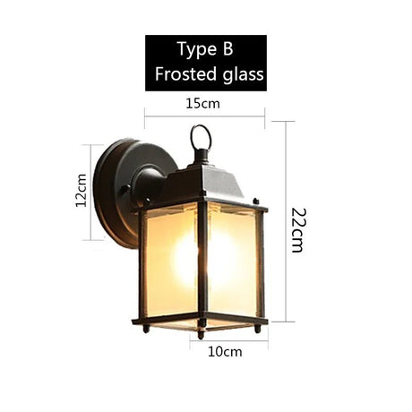 Retro Outdoor Wall Light Villa Garden Porch - Hans Lumiere