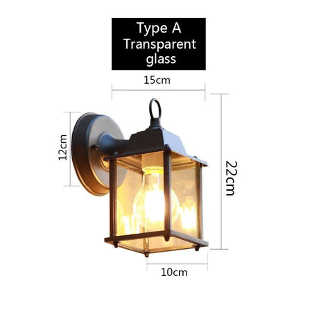 Retro Outdoor Wall Light Villa Garden Porch - Hans Lumiere
