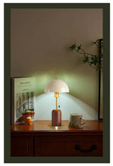Retro Southeast Asian Solid Wood Table Lamp &mdash; Bedside Light - Hans Lumiere