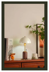 Retro Southeast Asian Solid Wood Table Lamp &mdash; Bedside Light - Hans Lumiere