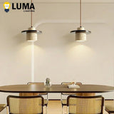 Retro Style Cream Stone LED Pendant Lamp - Hans Lumiere