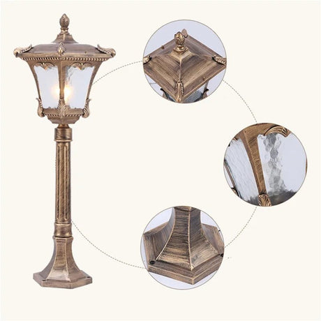 Retro Style Outdoor Lawn Light - Hans Lumiere