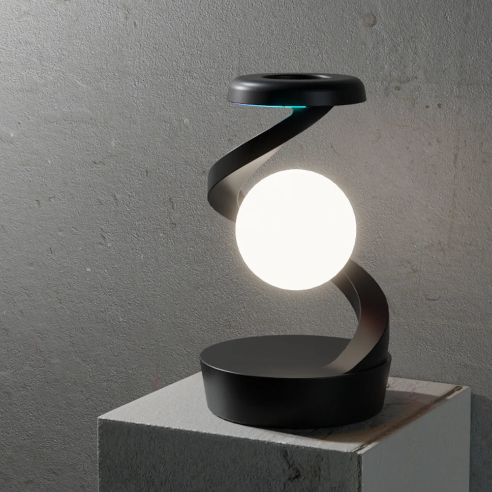 RGB Atmosphere Floating Lamp, With 15W Mobile Wireless Charger - Hans Lumiere