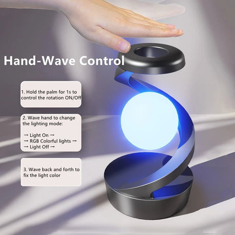 RGB Atmosphere Floating Lamp, With 15W Mobile Wireless Charger - Hans Lumiere