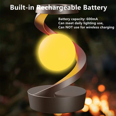 RGB Atmosphere Floating Lamp, With 15W Mobile Wireless Charger - Hans Lumiere