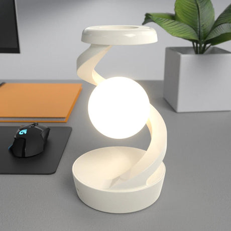 RGB Atmosphere Floating Lamp, With 15W Mobile Wireless Charger - Hans Lumiere