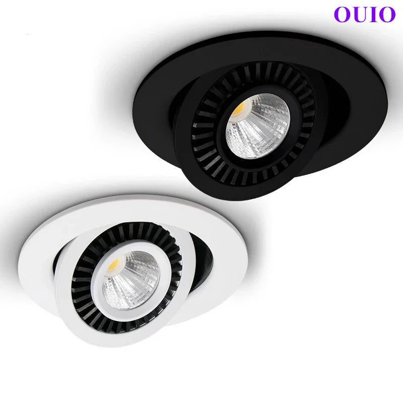 Rotatable Angle Dimmable Adjustable Recessed LED Downlights - Hans Lumiere