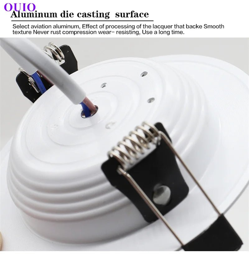 Round Embedded LED Downlight – Waterproof Dimmable Ceiling Spotlight - Hans Lumiere