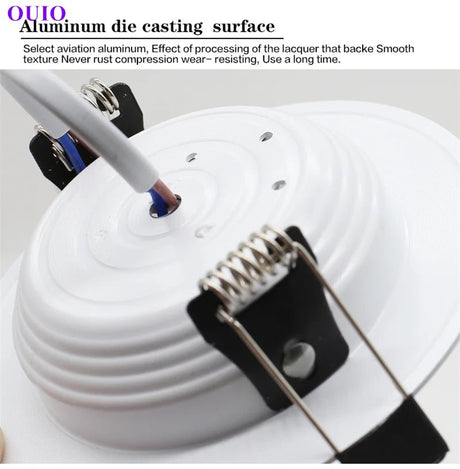 Round Embedded LED Downlight – Waterproof Dimmable Ceiling Spotlight - Hans Lumiere