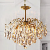 Round Gold Branch Raindrop Pendant Light - Hans Lumiere