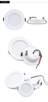 Round Recessed LED Downlight 5W to 18W, Warm or Cool White, 12V 24V 110V 220V, 1-10 Pack - Hans Lumiere