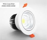 Round Recessed LED Downlight – Anti-Glare Dimmable COB Ceiling Light - Hans Lumiere