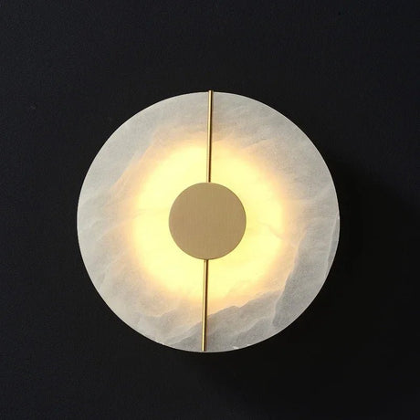 Scandinavian Luxury Circular Marble Wall Lamp - Hans Lumiere